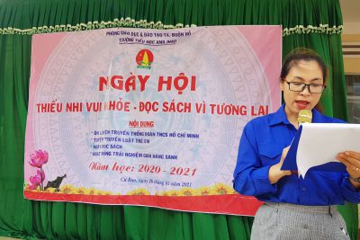 Ngày hội đọc sách năm 2021 và Hoạt động trải nghiệm “Gian hàng xanh” của cô và trò tiểu học Ama Jhao