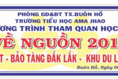 Hoạt động Về nguồn của Thầy và trò trường Tiểu học Ama Jhao