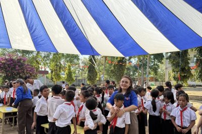 Liên đội Trường Tiểu học Ama Jhao tổ chức Ngày hội “Thiếu nhi vui khỏe” và triển lãm tranh.