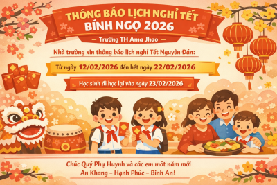 THÔNG BÁO LỊCH NGHỈ TẾT NGUYÊN ĐÁN BÍNH NGỌ 2026