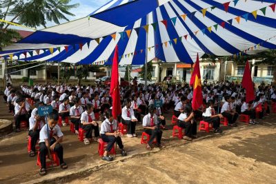 LỄ KHAI GIẢNG NĂM HỌC 2025–2026 – Trường Tiểu học A Ma Jhao, Phường Cư Bao, tỉnh Daklak